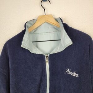 VTG Cheneral Alaska Reversible‎ Jacket M Blue Fleece Lined Gorpcore Retro 90s